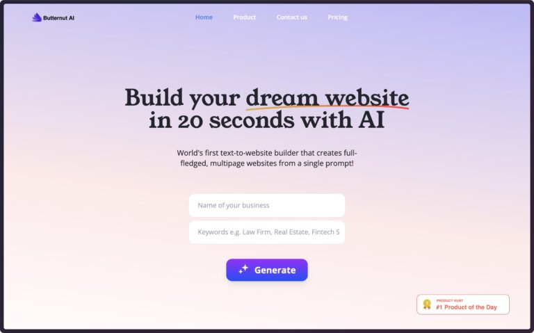 Best AI Website Builder no code website maker