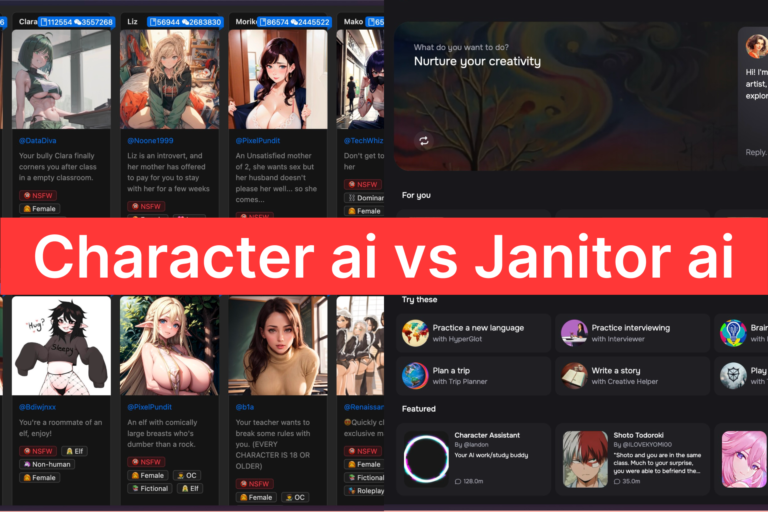 Best alternatives for Janitor ai and character ai